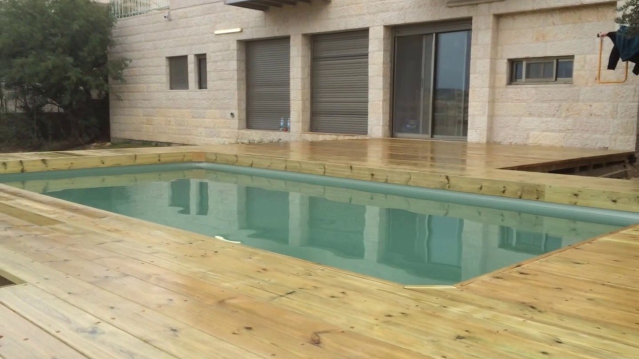 WaterBoys הקמת בריכות שחייה ועבודות בעץ - Build a pvc pool with wood