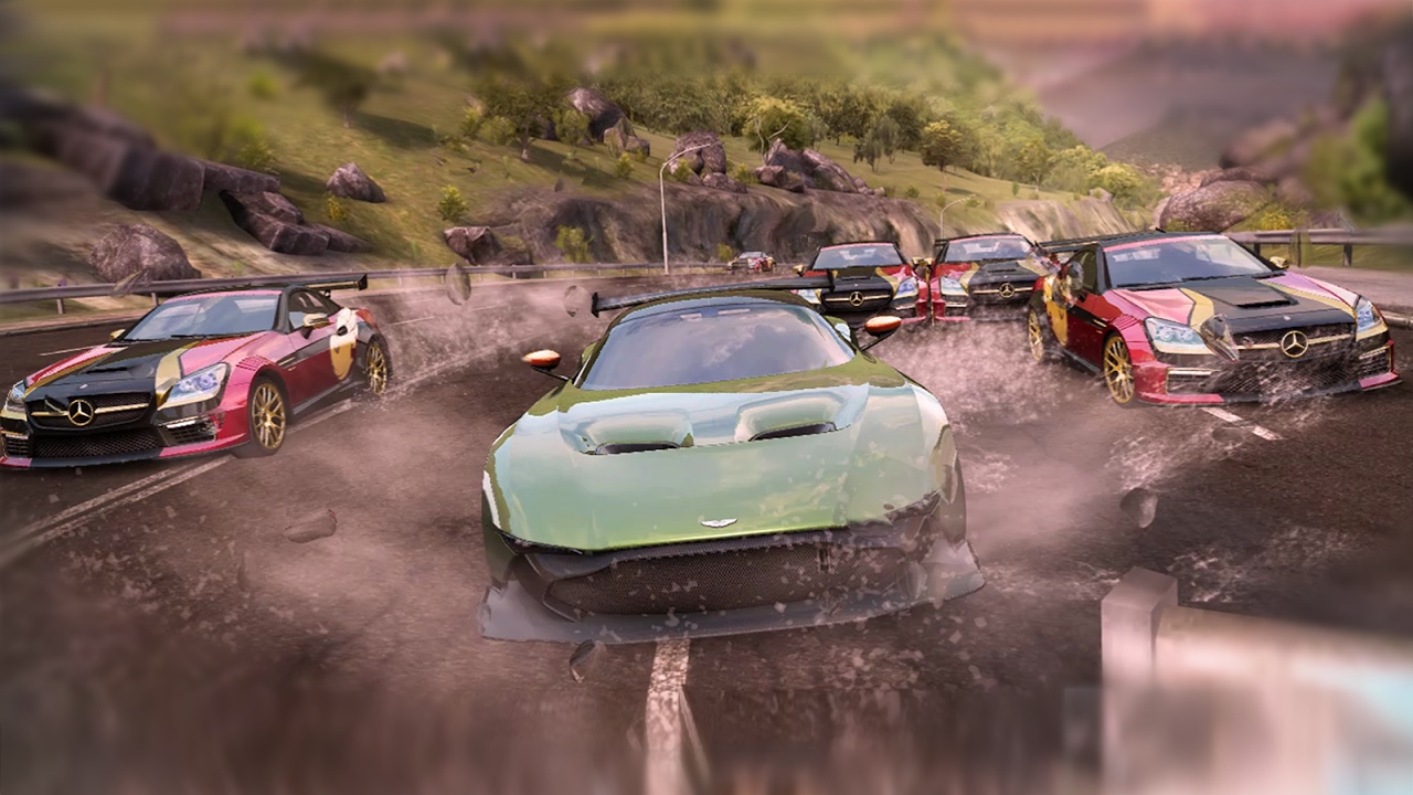 Asphalt 8 32 Racers - Aston Martin Vulcan VS Mercedes-Benz SLK 55 AMG Special Edition