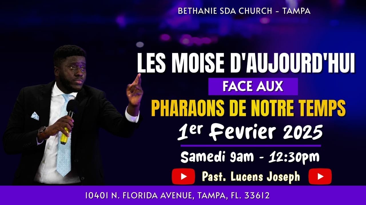 LES MOISE D'AUJOURD'HUI FACE AUX PHARAONS DE NOTRE TEMPS | PAST. LUCENS JOSEPH
