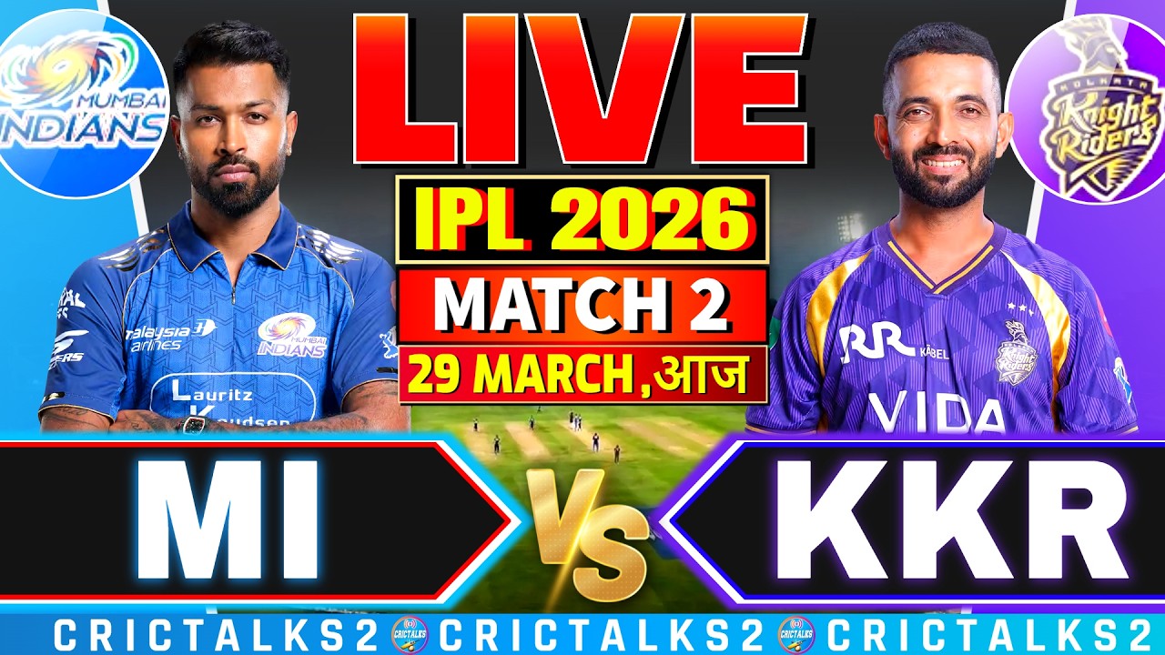 Mumbai v Kolkata, IPL 2026, Cricket Live Match Today Score Commentary, 4 Overs