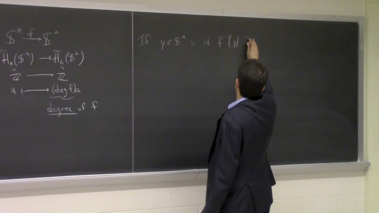 18. Degree of maps between oriented manifolds - Pierre Albin