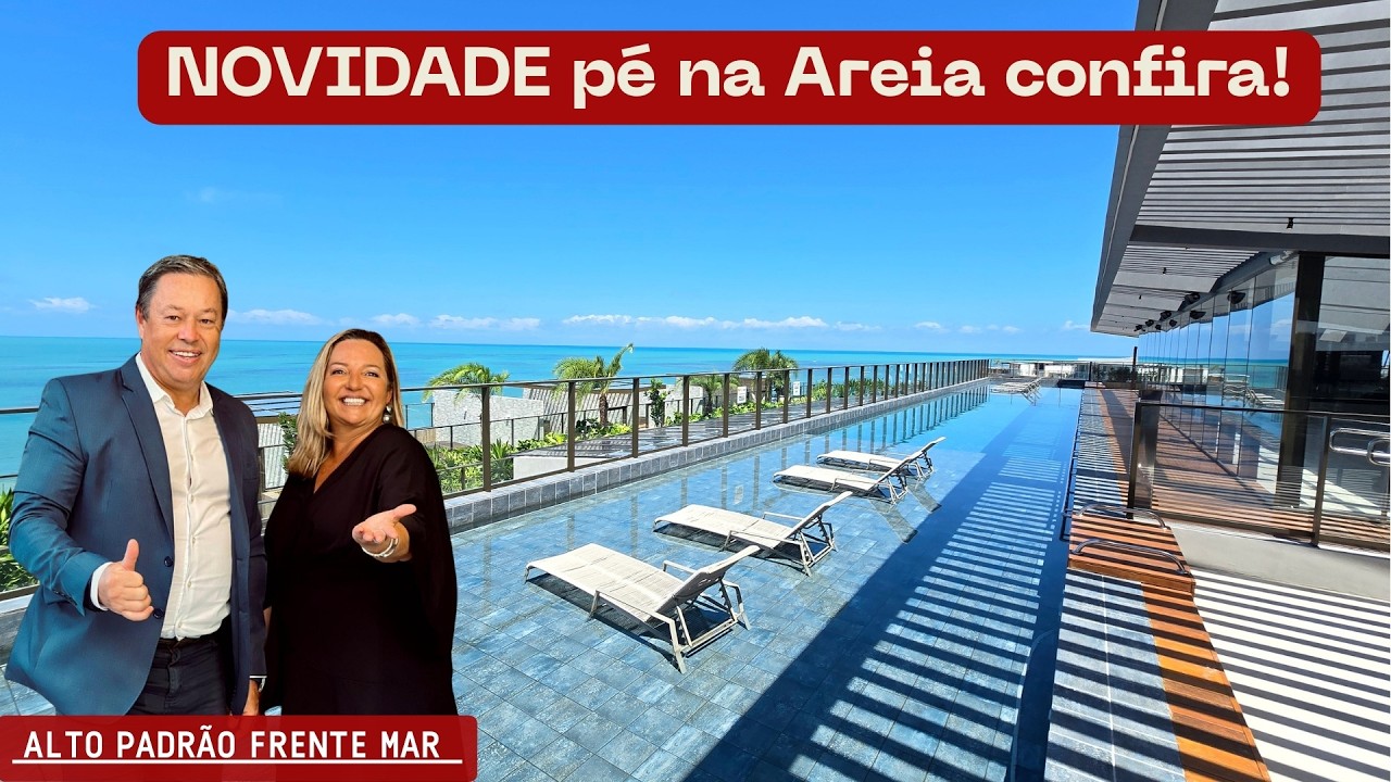 Apartamento Pé na Areia com Vista Espetacular no Caribessa – 3 Quartos em João Pessoa!