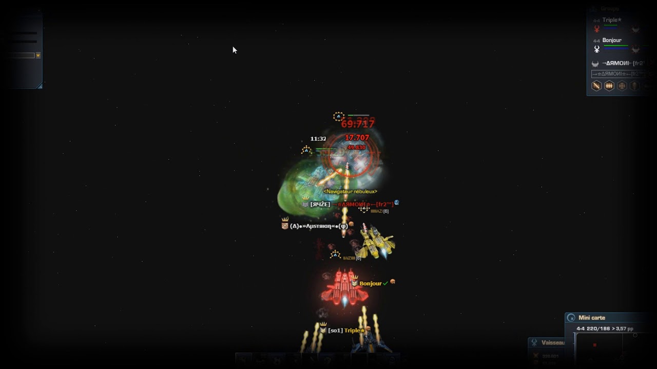 DarkOrbit - 3 So1 VS 8 UNS on Spaceball [ Triple/Chocapic ]