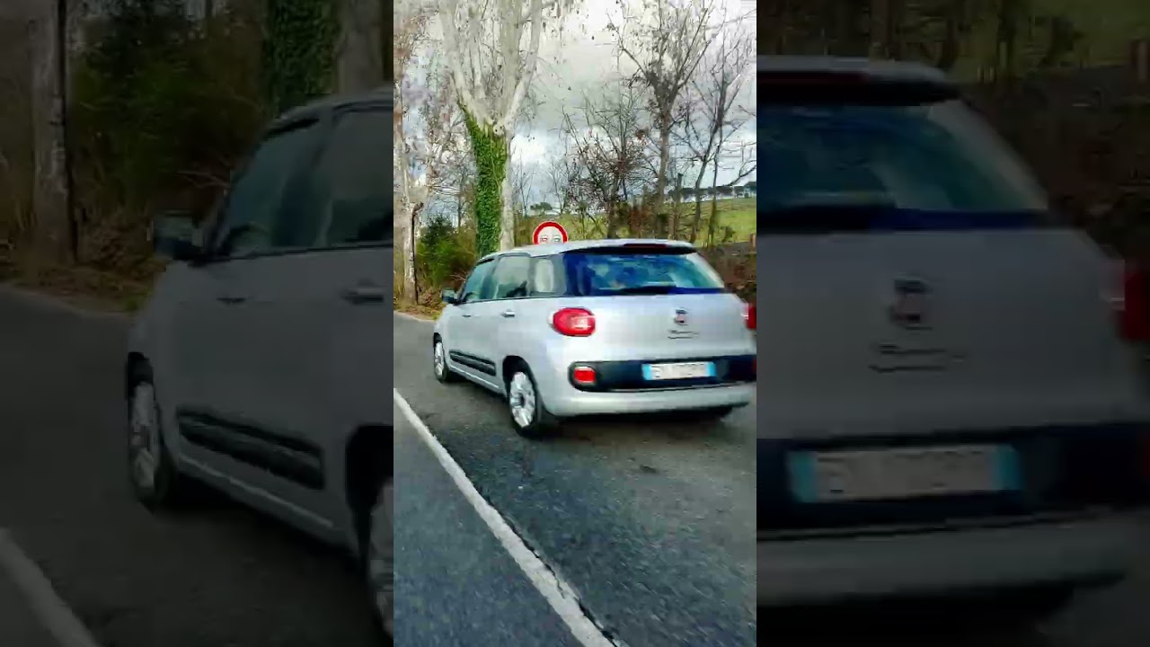 Macchina taxi navetta Monterotondo via Salaria fino ha Settebagni via Salaria che vuoto che riprese 