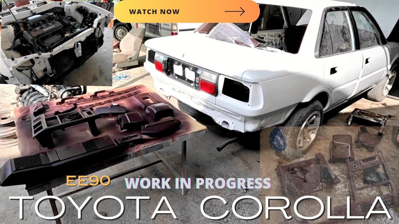88Corolla Interior Parts Paint - Updates Vlog