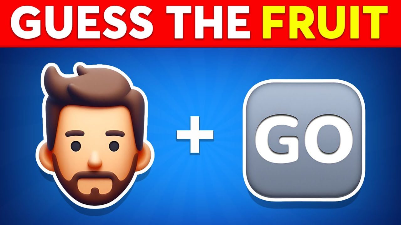 Guess the FRUIT by Emoji? 🍎 Emoji Quiz