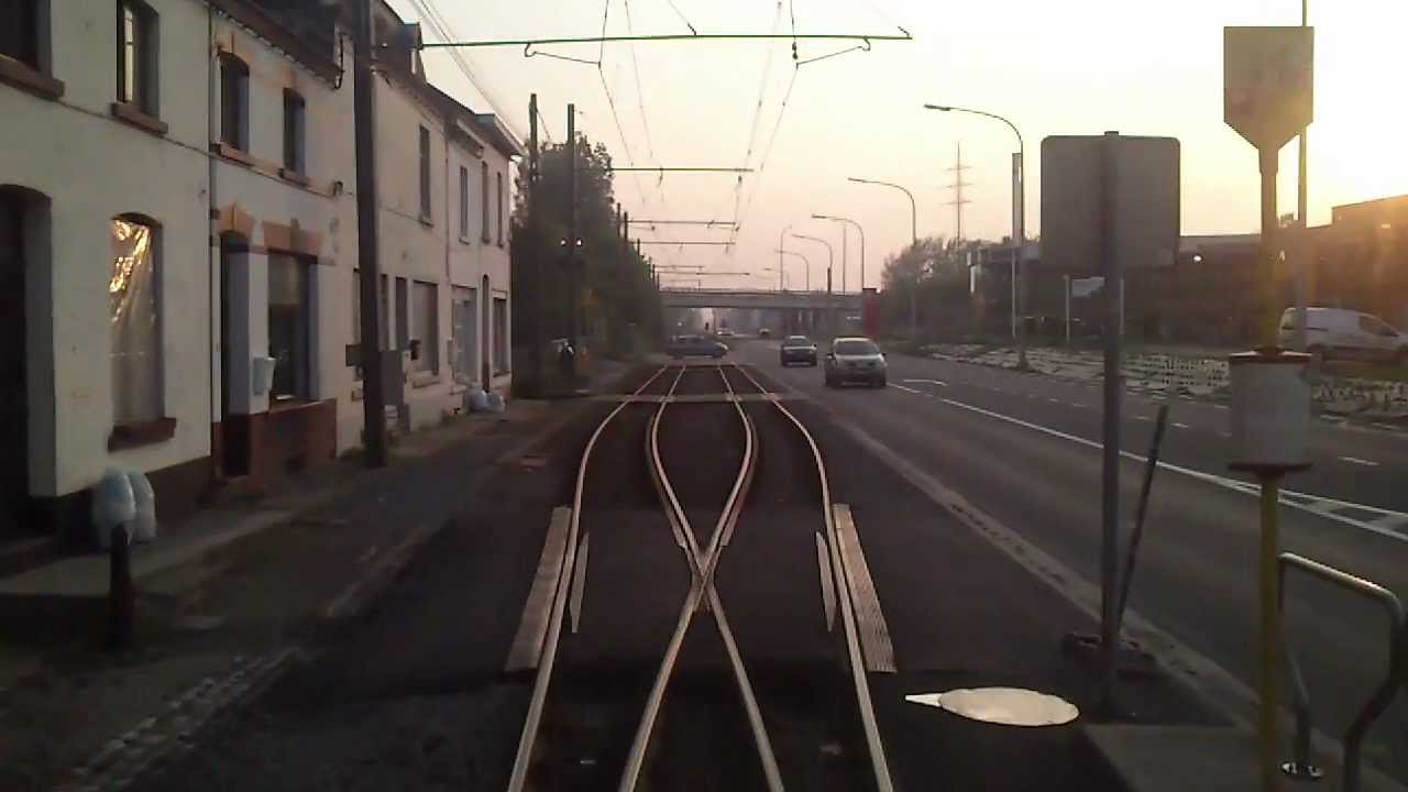 Hot essai d'une motrice avariée métro Charleroi.mp4 Tests of a damaged tramway