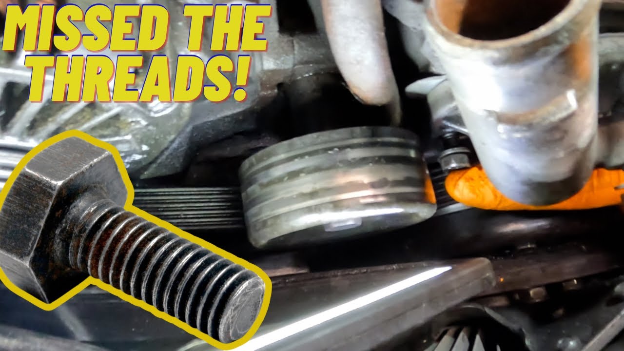 Jeep Overheating! Bolts didn't make it back in! Jeep Grand Cherokee 4.0 #repair #diy