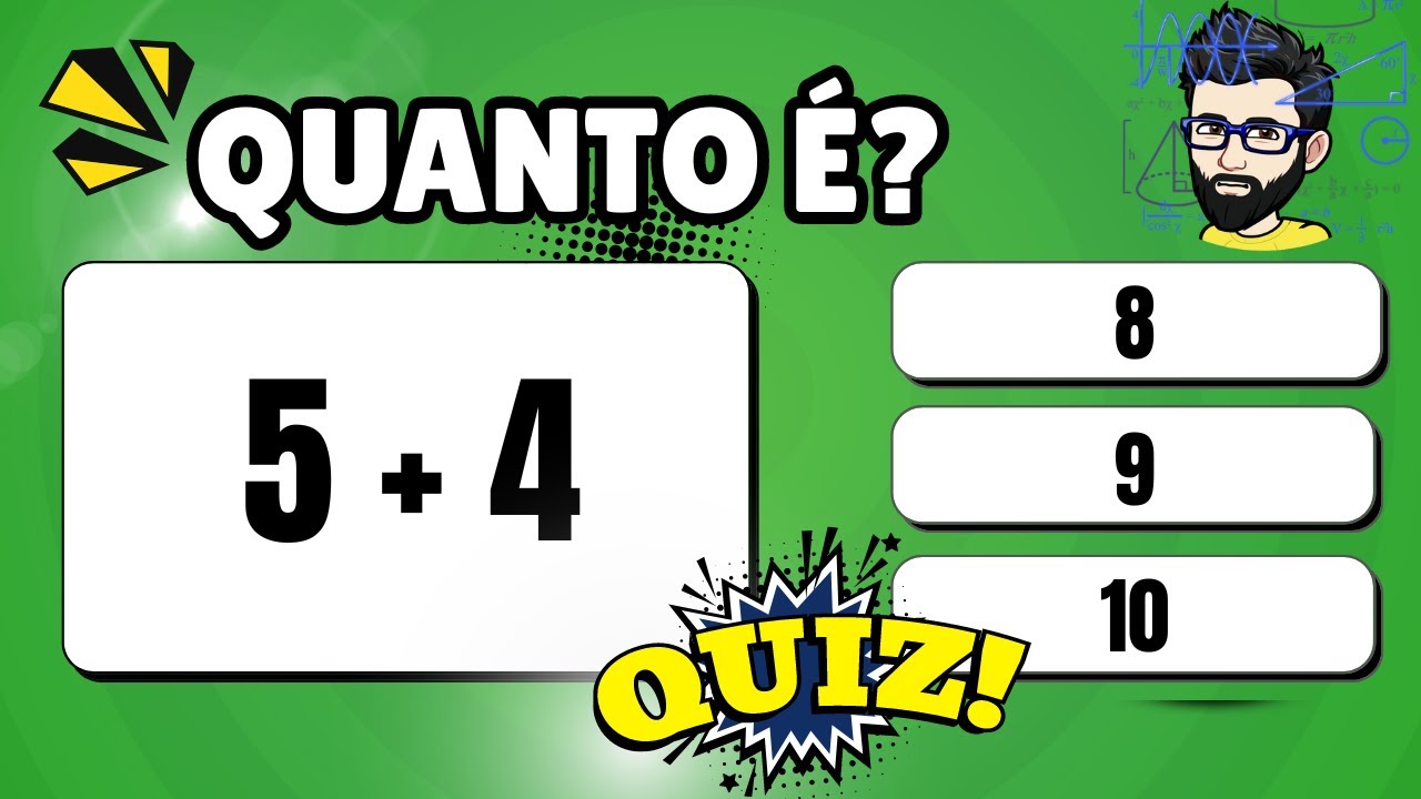 Quiz da Soma com 42 Operações Básicas de Adição [QUIZ VIRTUAL]