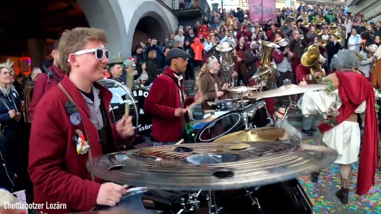 Guggenmusik Chottlebotzer Lozärn 2026 🎉 Fasnacht Luzern 🥁 Fasnachtsmäärt
