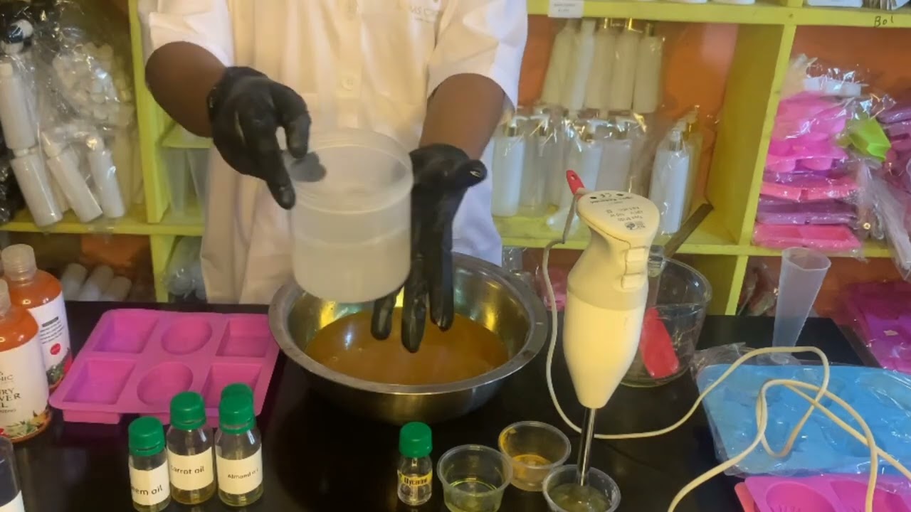 How to make tumeric whitening bar soap for glowing skin, remove dark spots, brighten #whiteningsoap