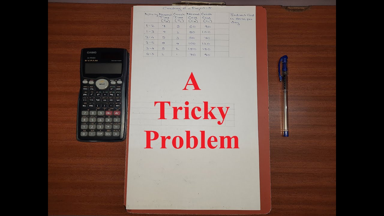 Crashing of a Project Network - Example 5 | A Tricky Problem | CPM | PERT | Easy Method