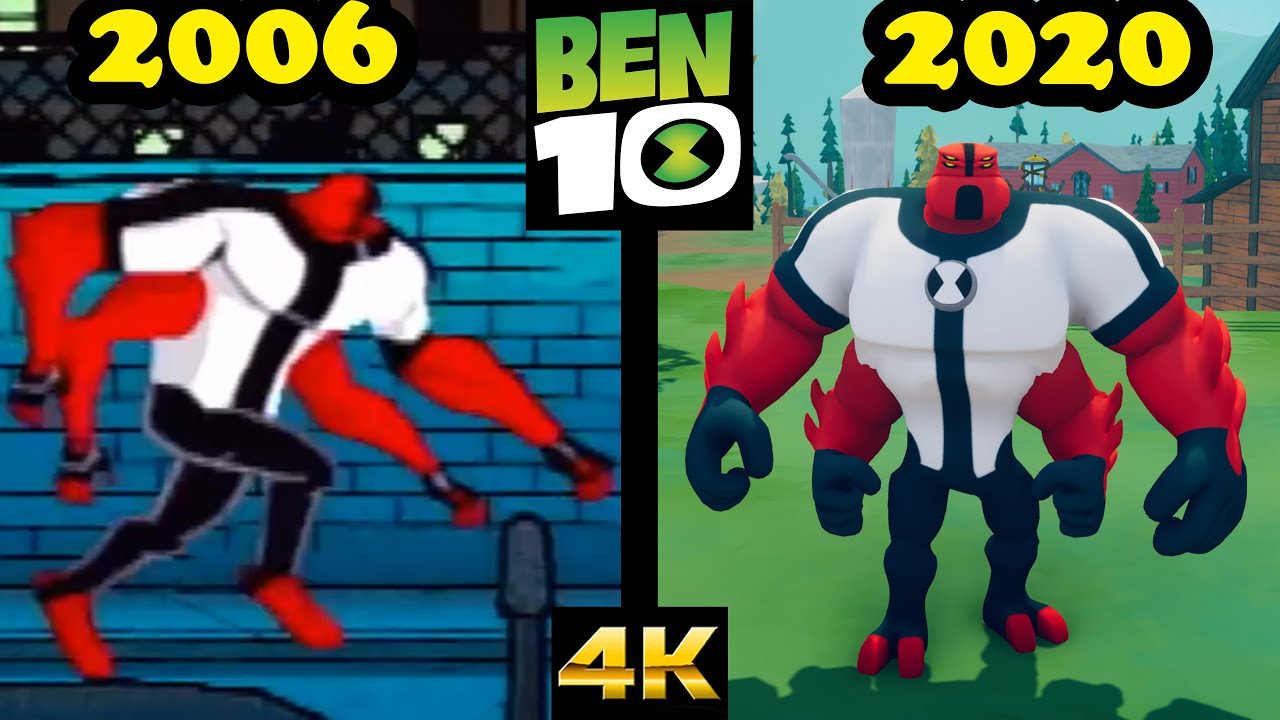 Evolution of Ben 10 games (2006-2020)