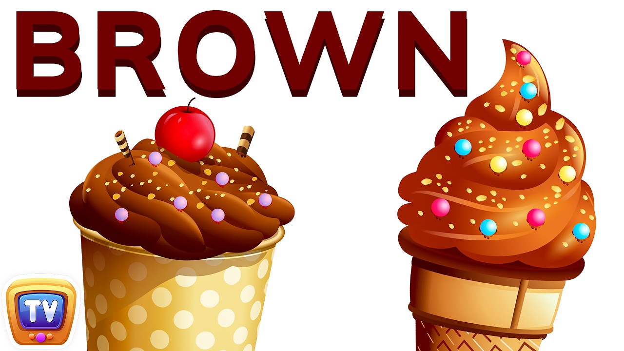 The BROWN Color Song | Learn Colours | Preschool Colors Nursery Rhymes | ChuChu TV
