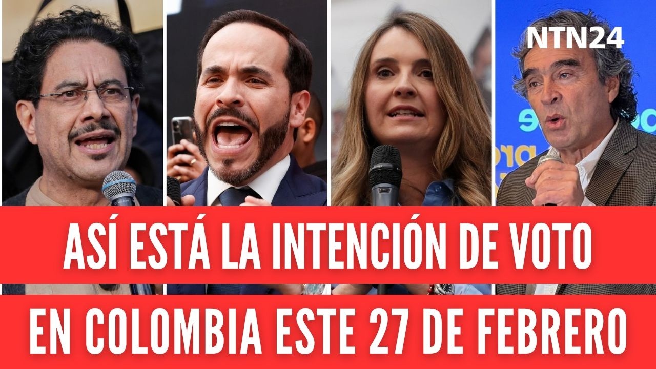 Así está la intención de voto en Colombia de cara a las consultas y las elecciones presidenciales