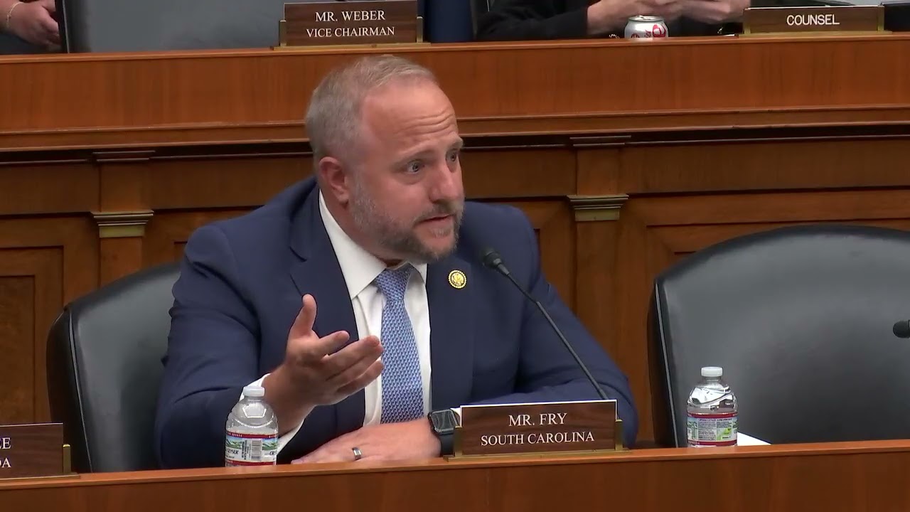 Rep. Fry joins the Energy and Commerce Committee to discuss The Shower Act