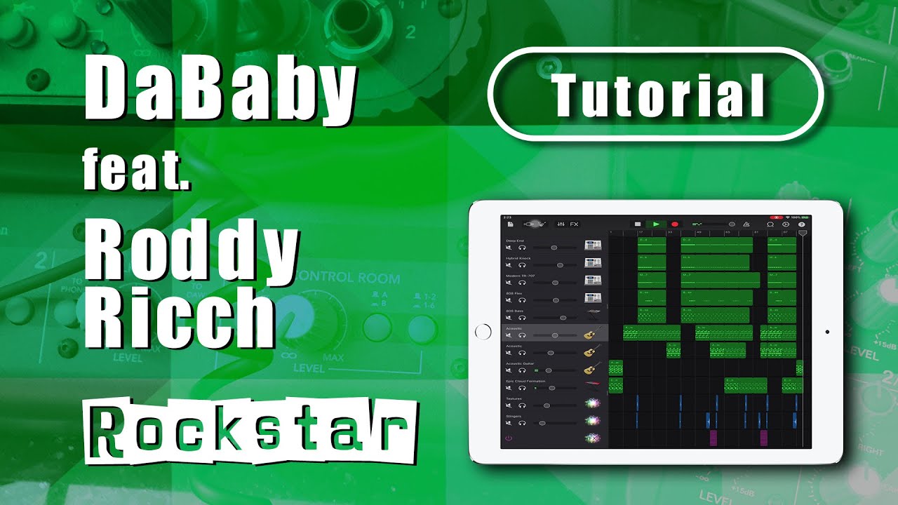 DaBaby feat. Roddy Ricch - Rockstar Garageband Tutorial | Song Remake | iPad/iPhone iOS
