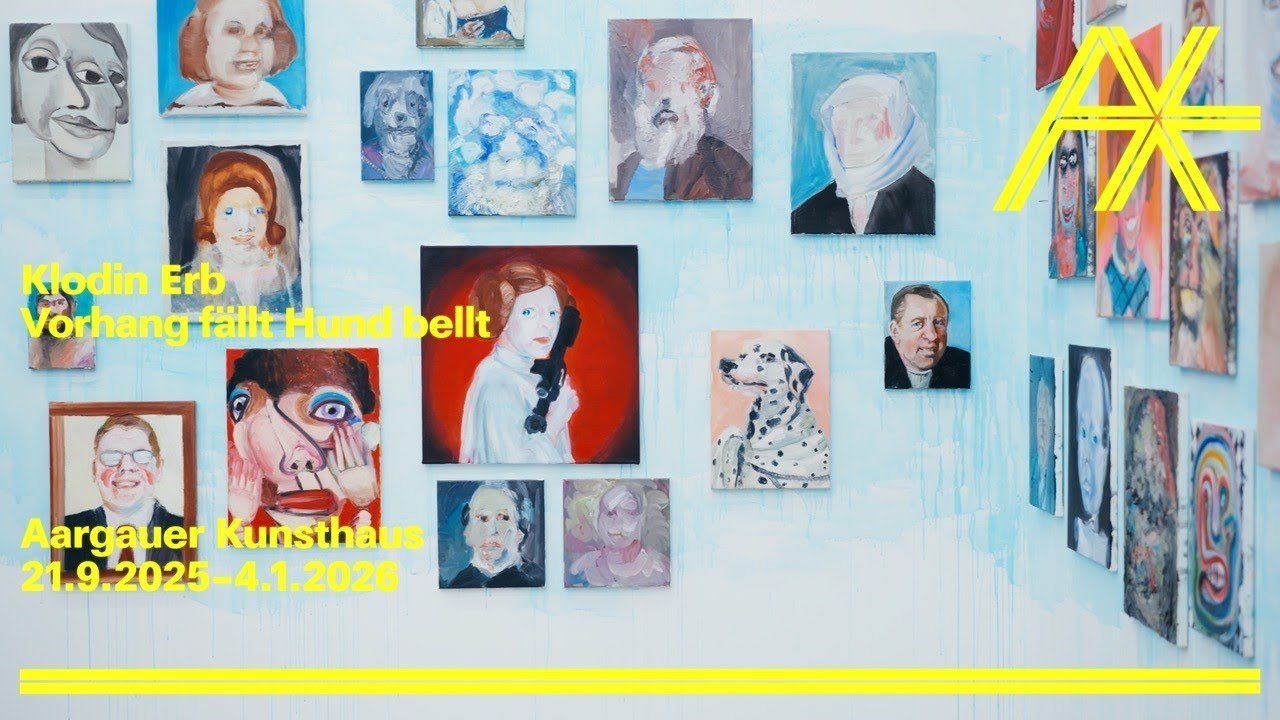 Klodin Erb. Vorhang fällt Hund bellt, 21.9.2025 –4.1.2026 im Aargauer Kunsthaus (Rundgang)