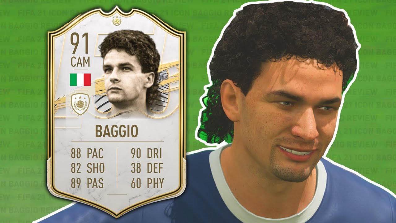 FIFA 21 ICON Baggio Review | 91 Mid Icon Baggio Player Review - FIFA 21 Ultimate Team