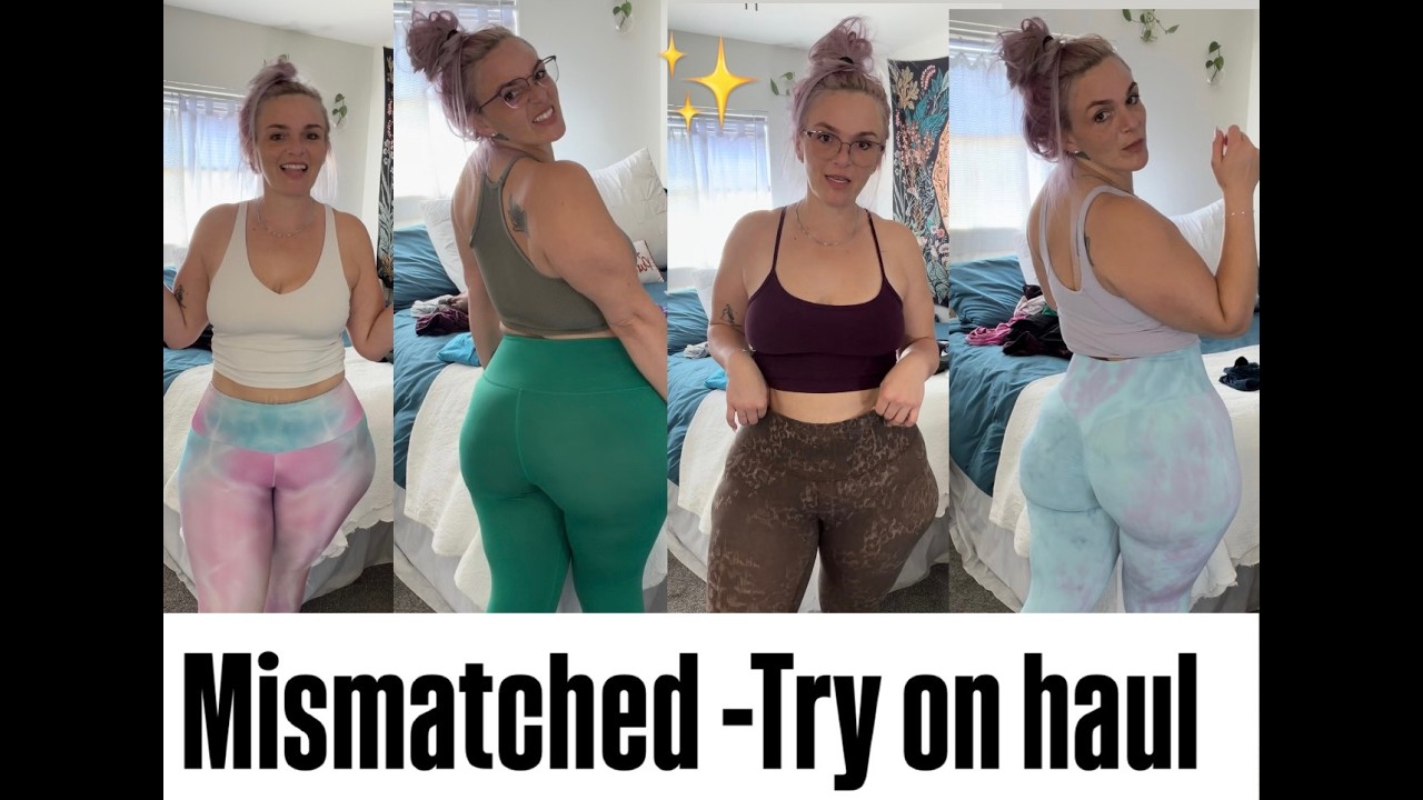 ✨Missed matched yoga out fit try on haul 💕
