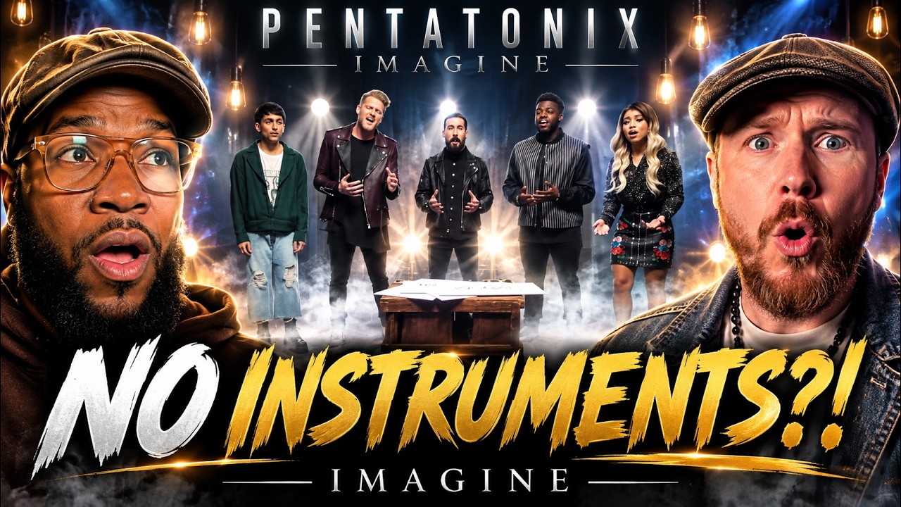 THOSE HARMONIES!! American Rappers React to Pentatonix - Imagine | First Time Watching