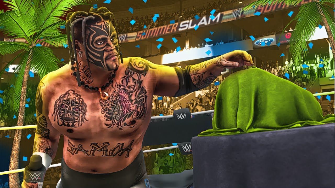 UMAGA UNVEILS SAMOAN SPIKE TITLE BELT! | WWE 2K Universe Mods (Greatest Championships)