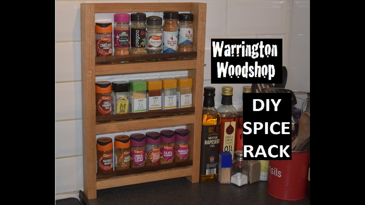 DIY Simple Spice Rack