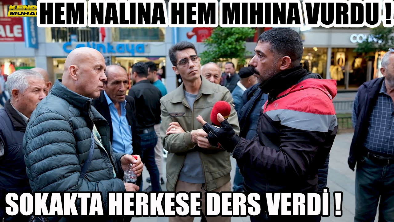 SOKAKTA DERS NİTELİĞİNDE R&Ouml;PORTAJ ! HEM NALINA HEM MIHINA VURDU ! Sokak R&ouml;portajları