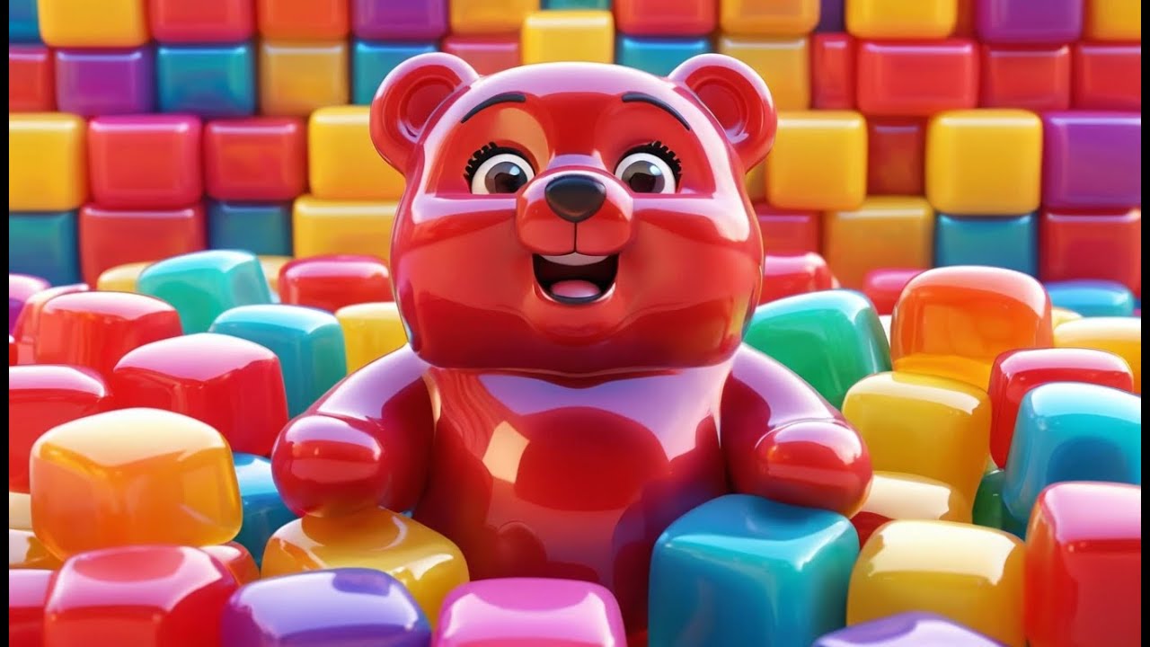 Candy Crush Gummy Bear Fell Off the Board | Kids Songs & Nursery Rhymes