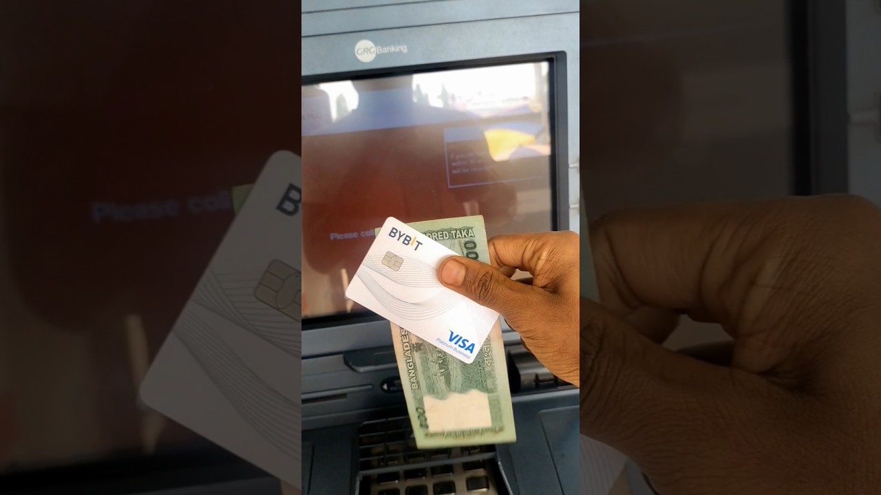 Bybit Card ATM Withdrawal 😱🔥 #cryptocard