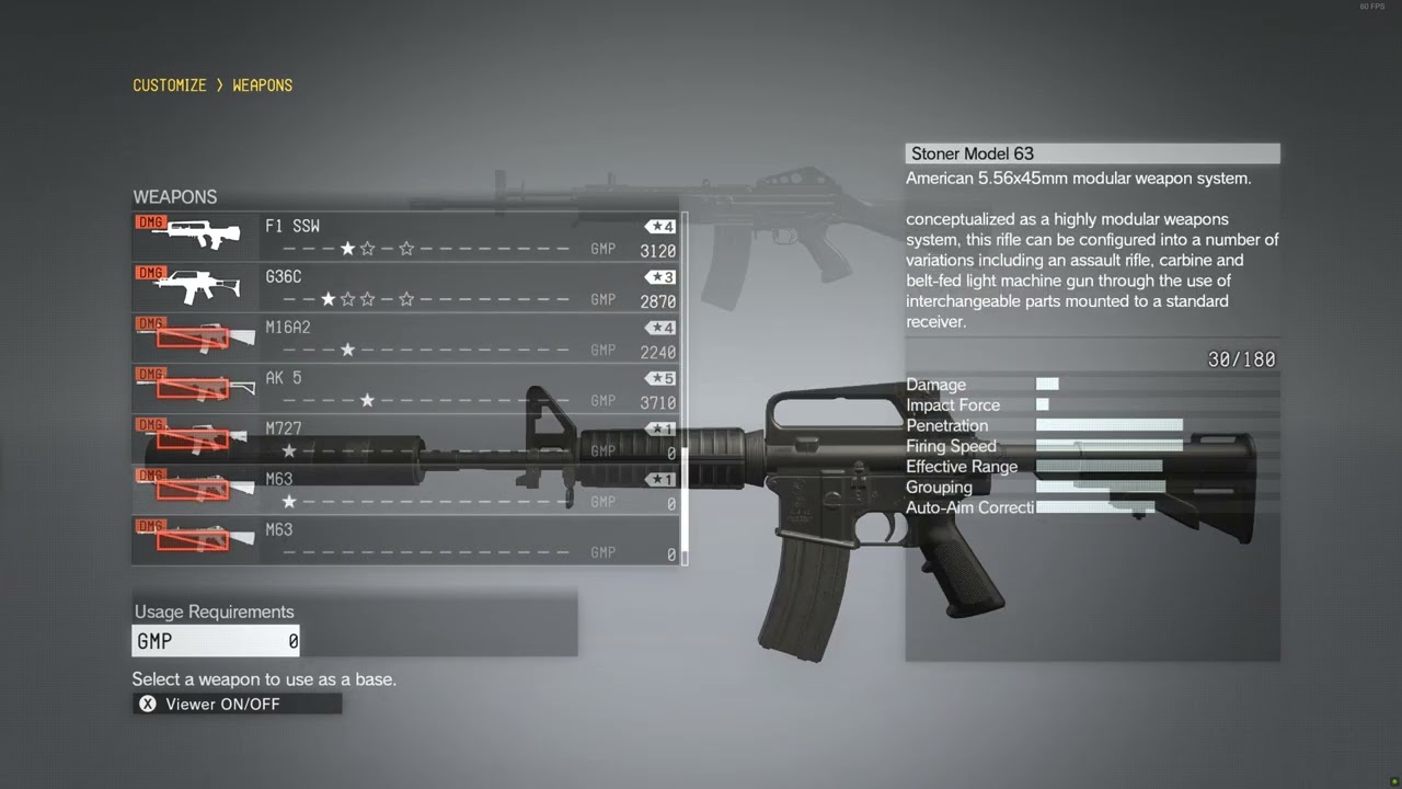 Metal Gear Solid V  Mega Gunpack showcase (wip)