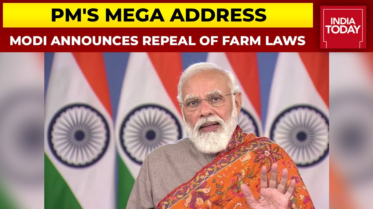PM Narendra Modi Announces Repeal Of Three Contentious Farm Laws, Requests Farmers To End Protests