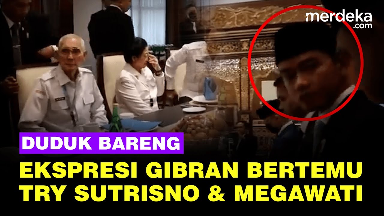 Ekspresi Gibran Bertemu Try Sutrisno & Megawati, Tawa Prabowo Pecah saat Duduk Bareng