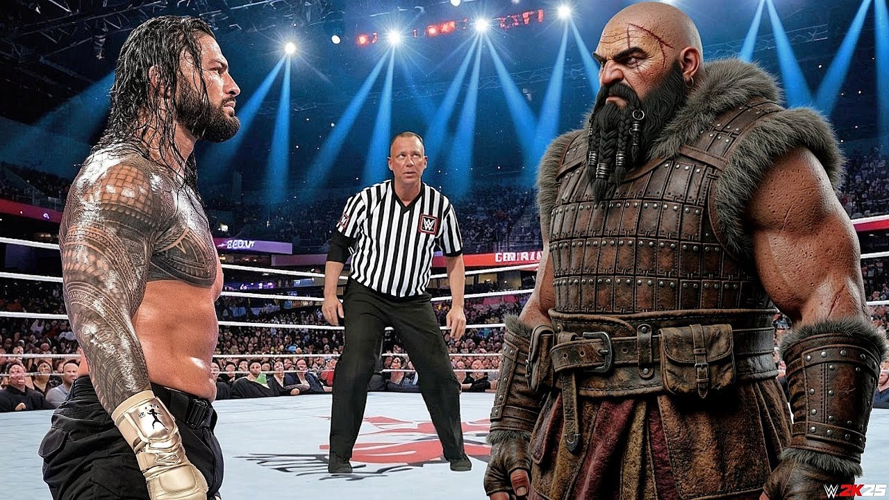 🔥WWE 2K25 - Роман Рейнс против Монгола Хана со шрамами - Матч по правилам Extreme Rules 2026 | 7 ...