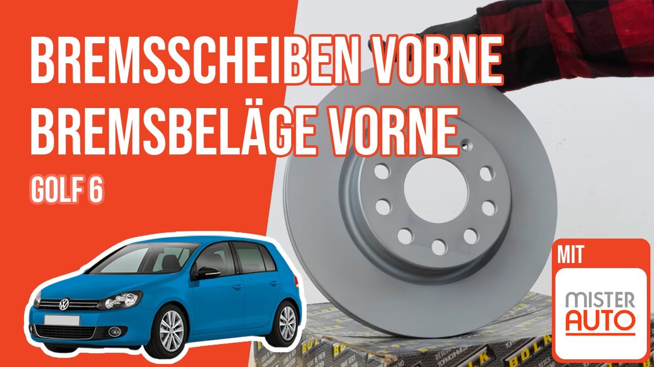 Wie Golf 6 Bremsscheiben vorne, Bremsbeläge vorne wechseln 🚗