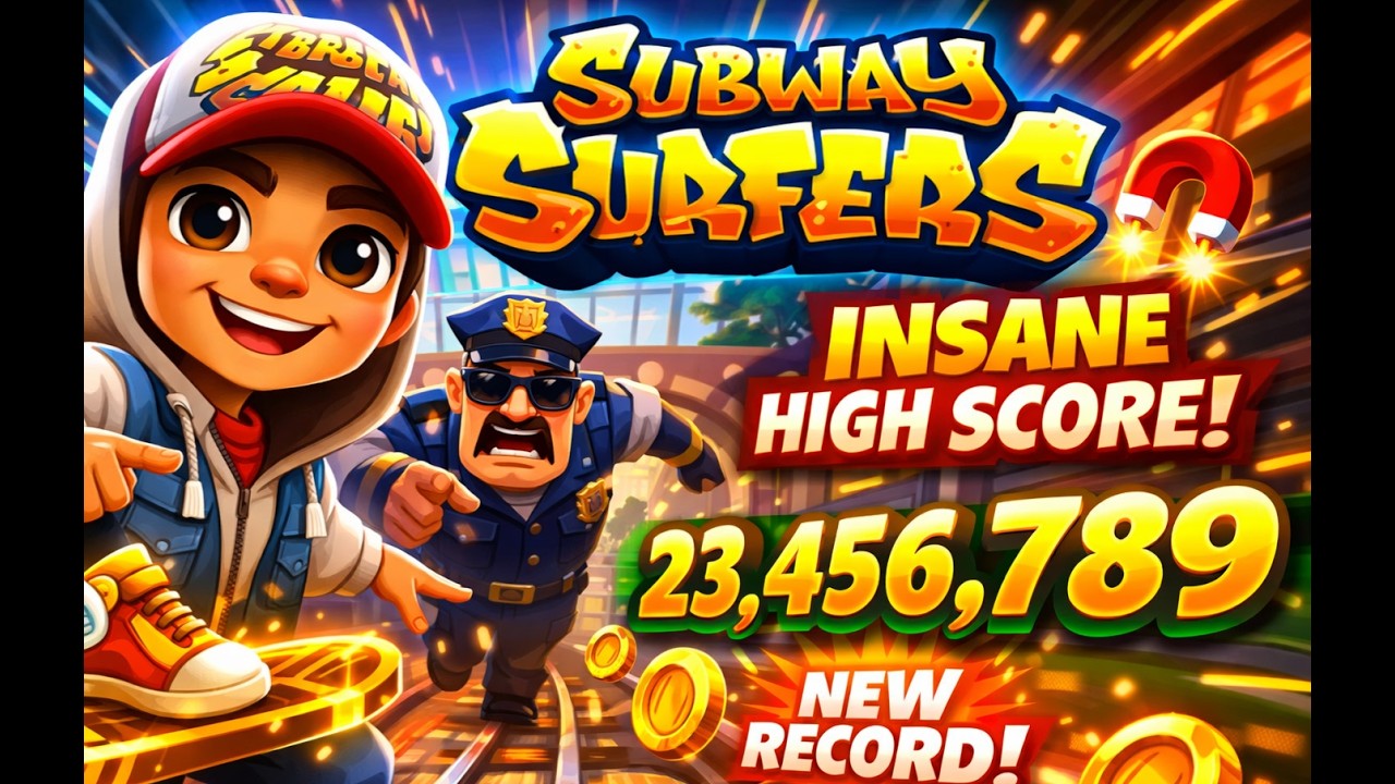 🔥SUBWAY SURFERS HIGH SCORE 😱 | AURA GAMEPLAY RUN | NOOB TO PRO GAMEPLAY 2026 🔥