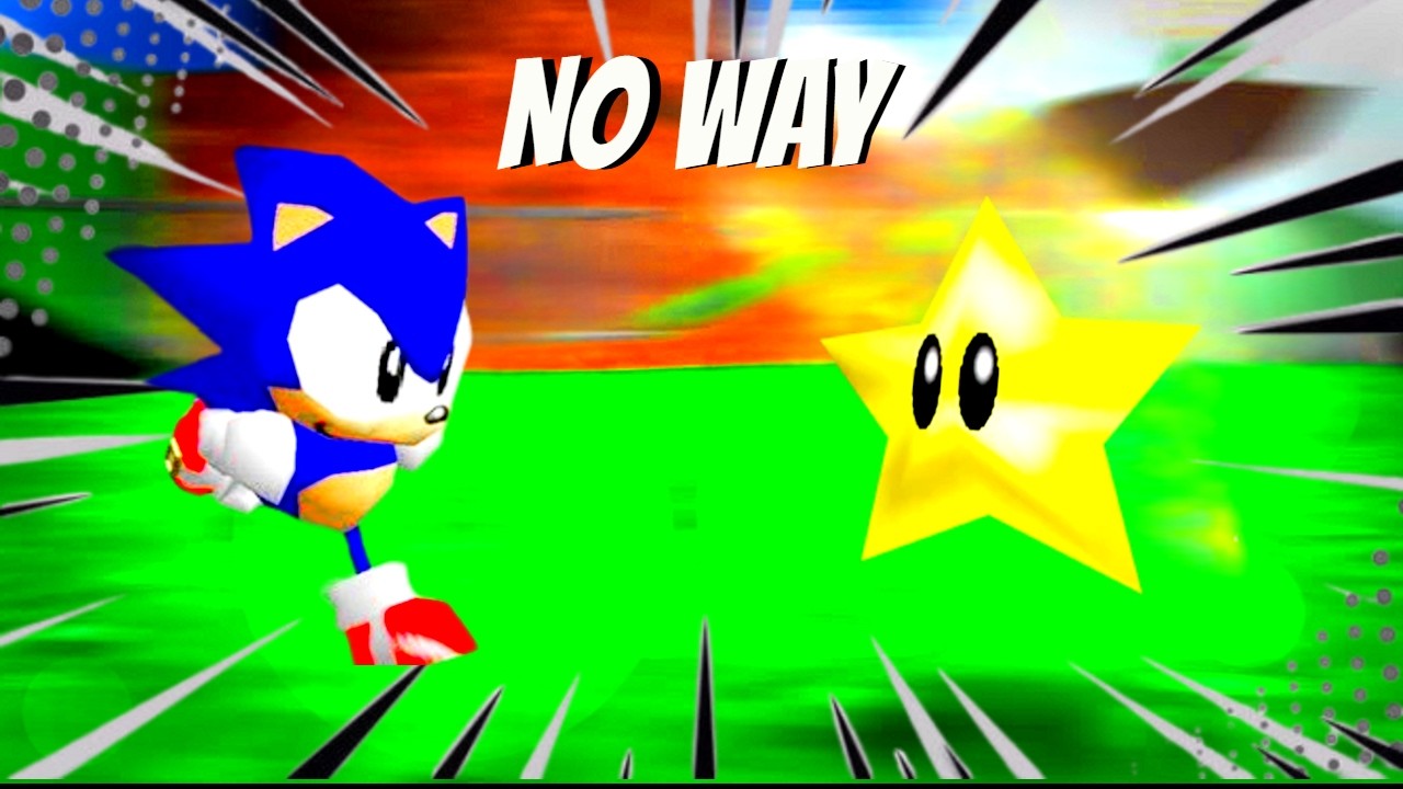 MARIO 64 PERO soy SONIC