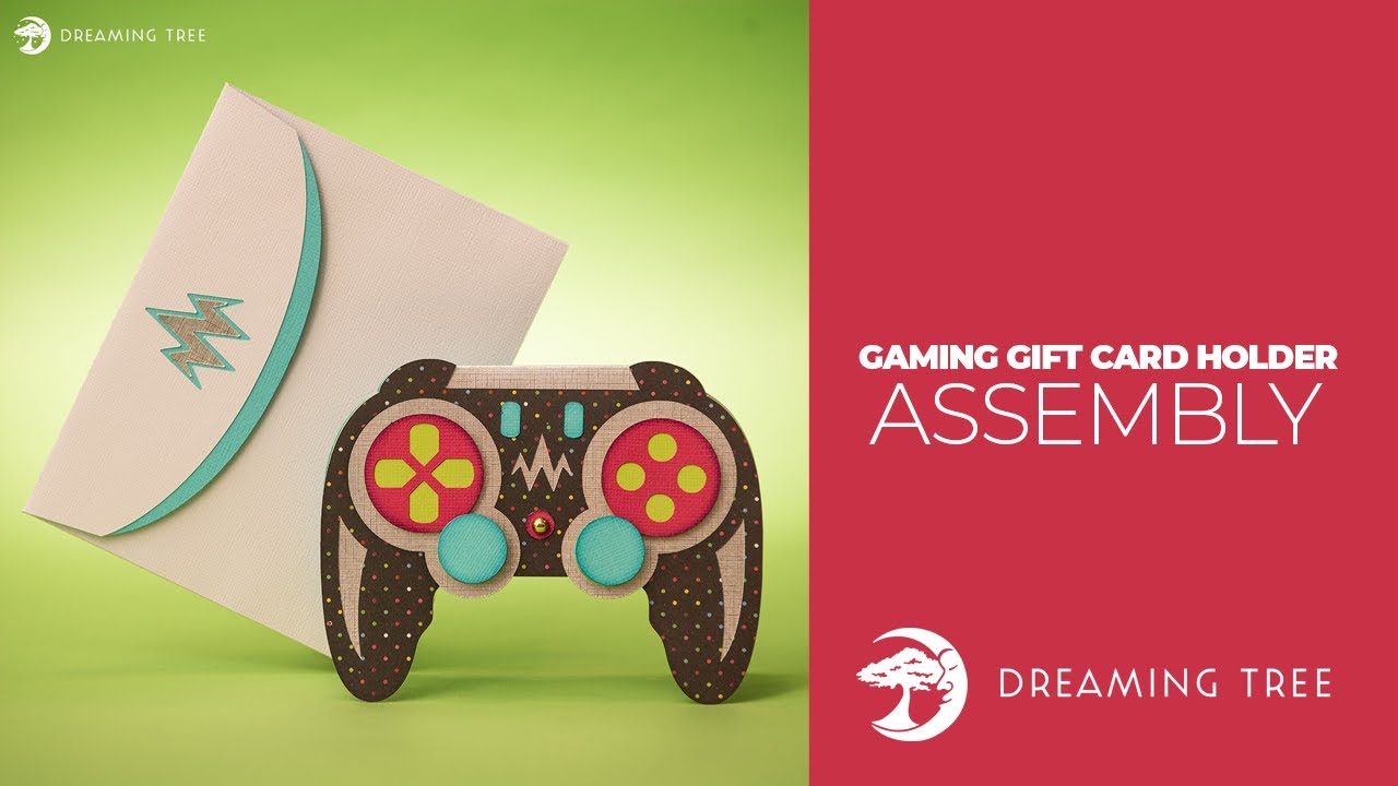 SVG File - Gaming Gift Card Holder - Assembly Tutorial (For Cricut, Silhouette, and ScanNCut)