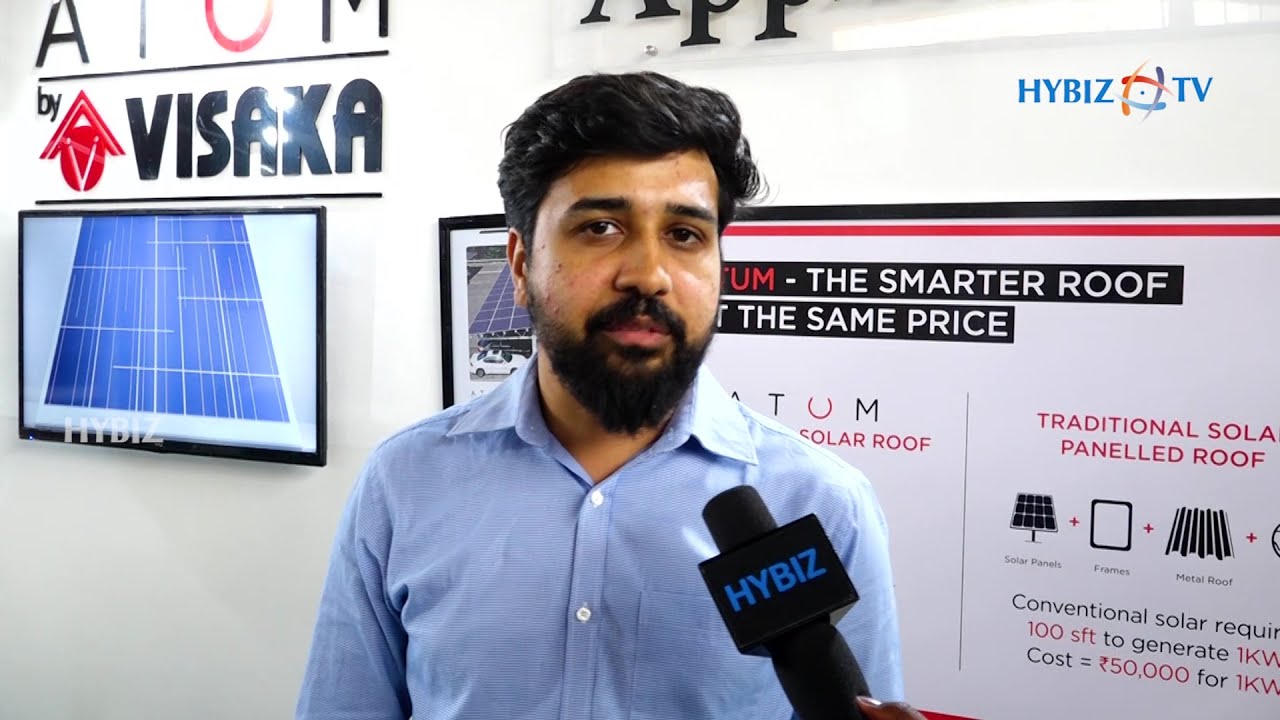 Visaka Industries ATUM : Integrated Solar Roof | Vishnu Malpani | Renewable Energy India Trade Show