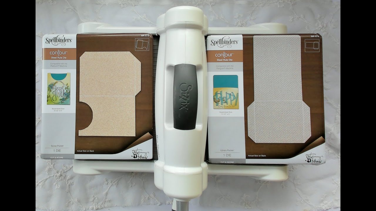 Spellbinders Library Pocket & Scoop Pocket/How To/Die cutting Christmas pockets/Steel Rule Dies