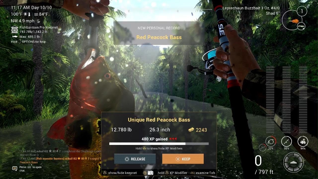 Fishing Planet - Unique Red Peacock Bass - Marron River