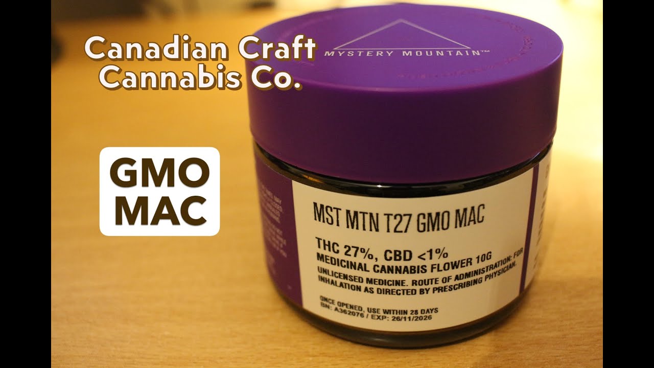 GMO MAC | Canadian Craft Cannabis Co - Mystery Mountain | UK Medical Cannabis Review