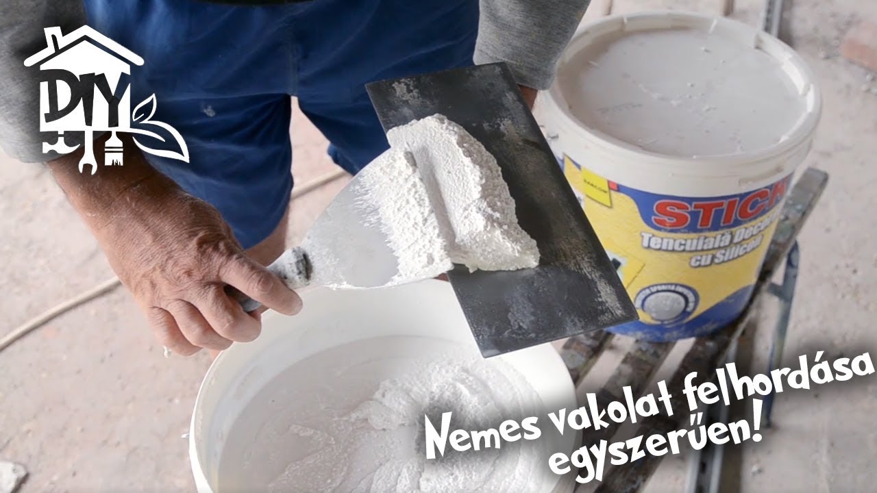 Nemes vakolat felhordása egyszerűen | Green Cottage DIY