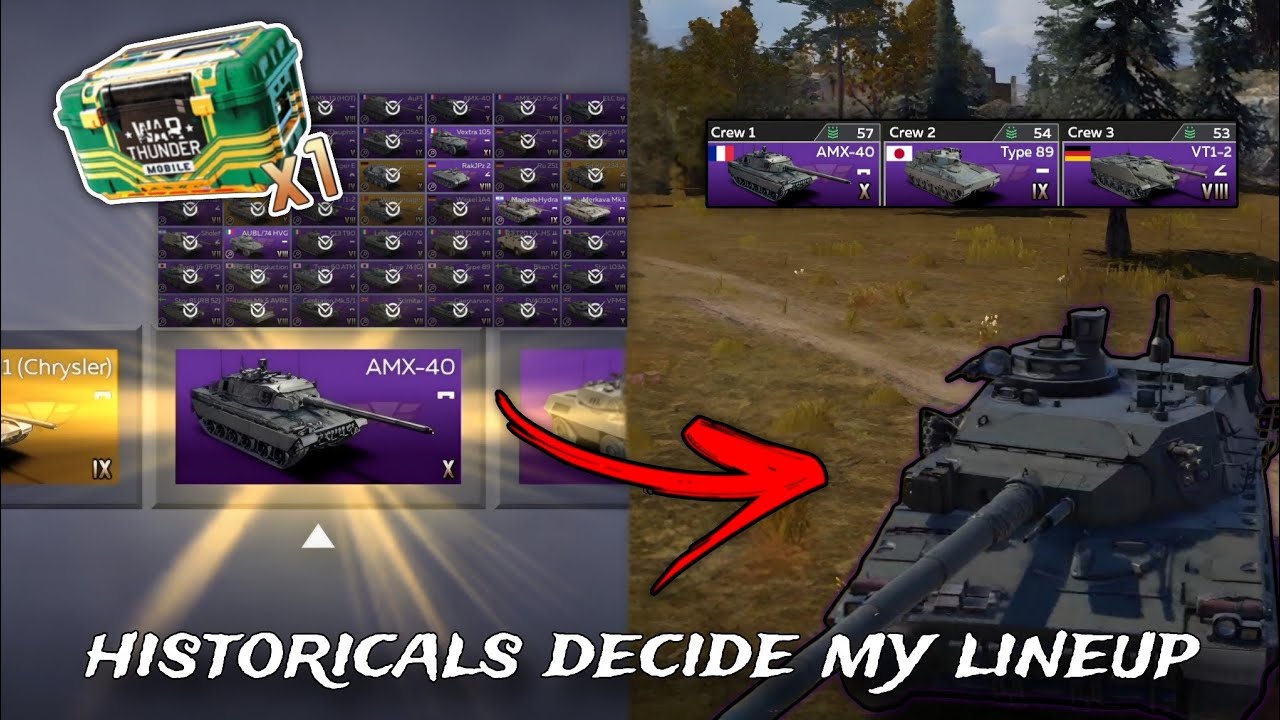 Historical Crates Decide My Lineup 😮‍💨 - War Thunder Mobile