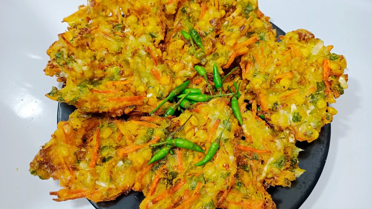 Bakwan sayur paling simple ‼️ cuma pakai tepung terigu tanpa campuran tepung apapun | resep bakwan