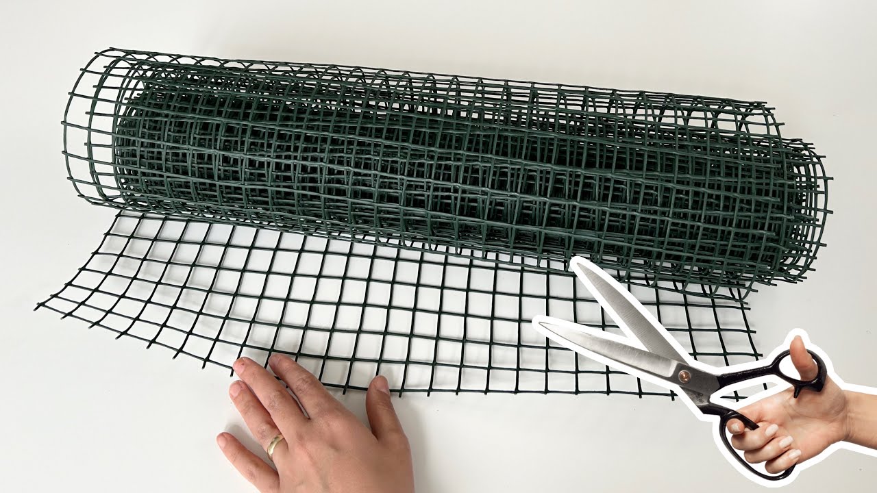 Look What I Did With Plastic Garden Netting! Brilliant idea!