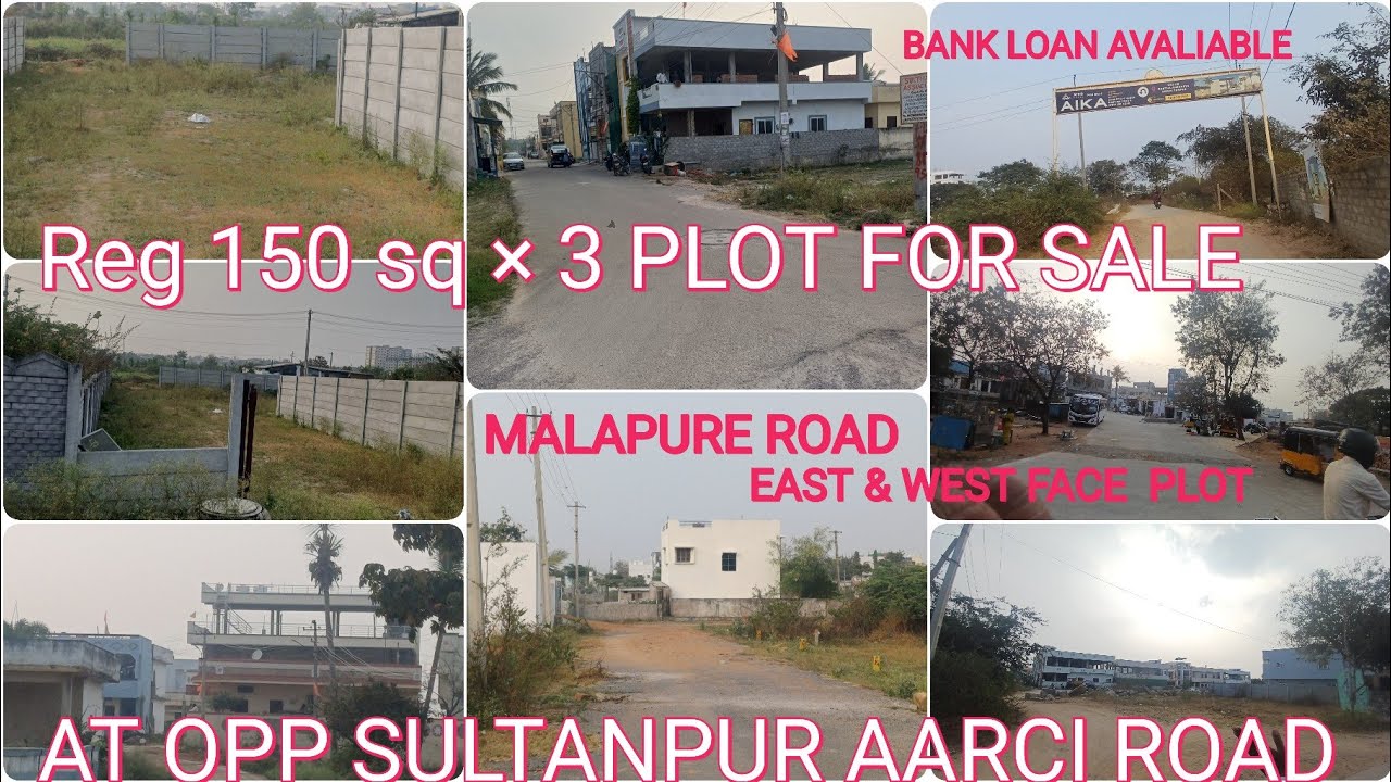 P 9391020711 ] Reg 150×3=450 sq plot for sale at Sultanpur malapur ARCI ROAD Rs 27 k per sq