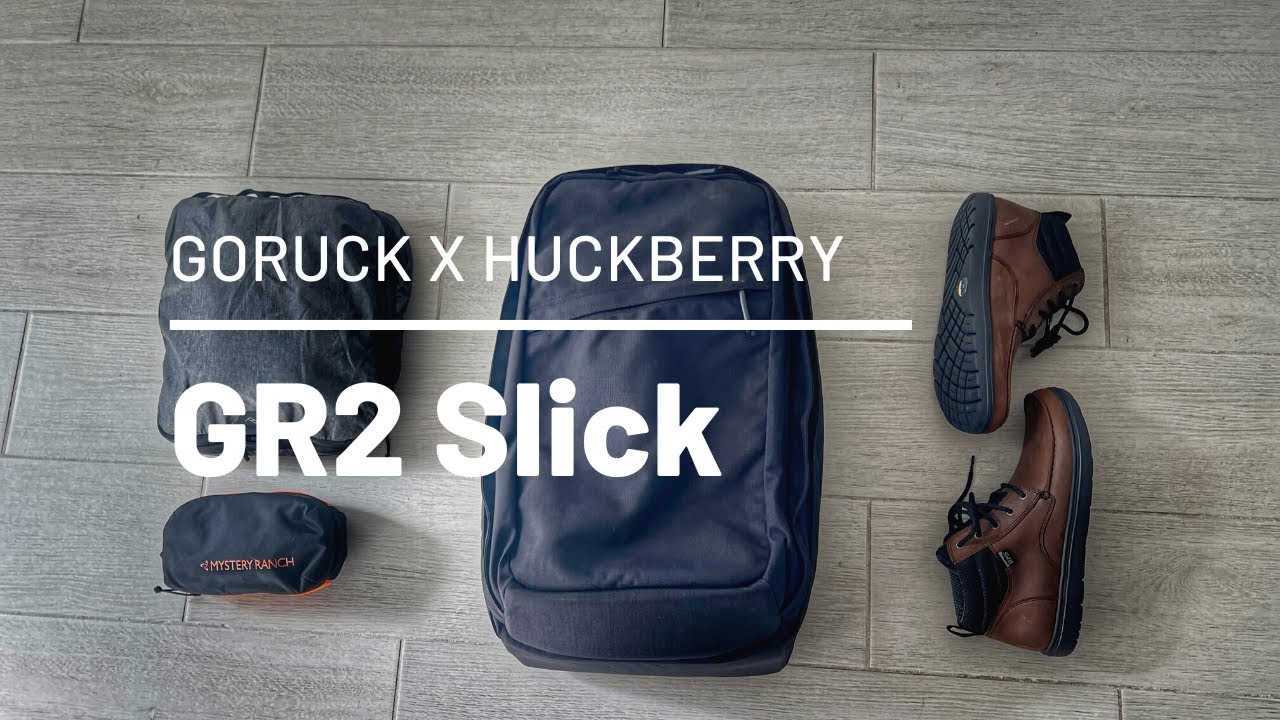 Goruck x Huckberry GR2 Slick - 40L Minimalist Travel Backpack