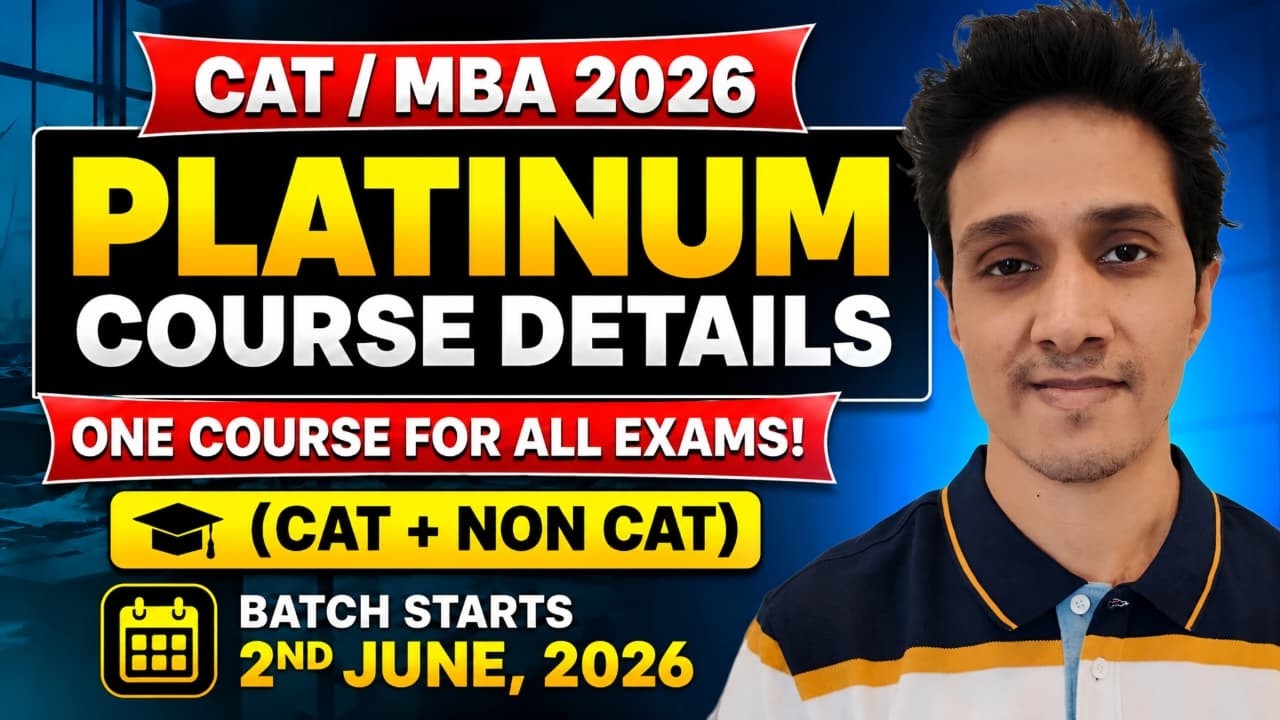 Подробности платинового курса CAT / MBA 2026 || Старт группы 2 июня || Mock Zone