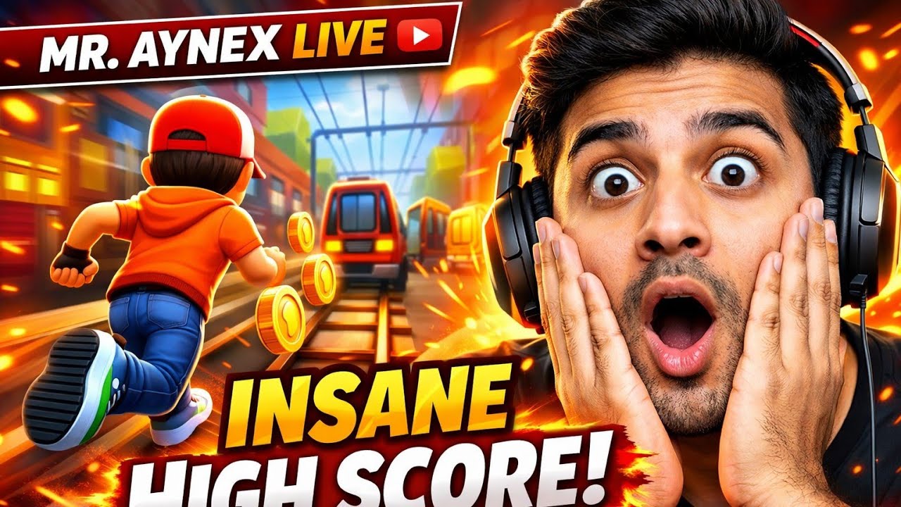 LIVE 🔴 Crazy Running Game | New High Score Challenge 😱 | MR. AYNEX
